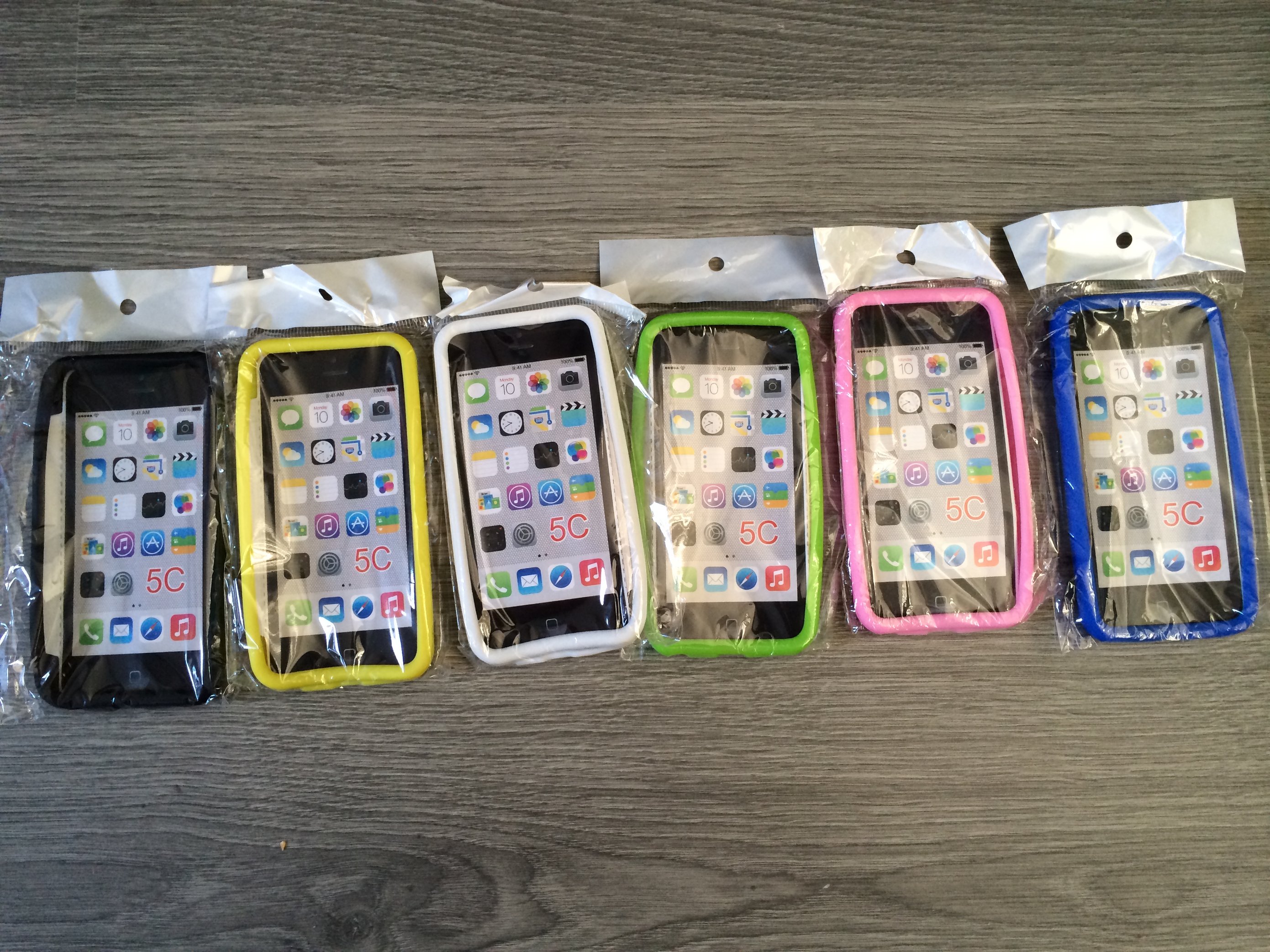 Partij iPhone 5C Silicone Cases - 6 verschillende kleuren-foto-jpg