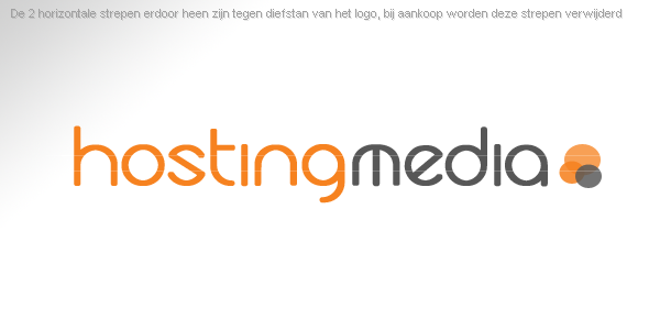 Strak en modern logo-hostingmedia-png