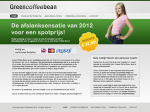One product webshop layout-greencoffeebean-png