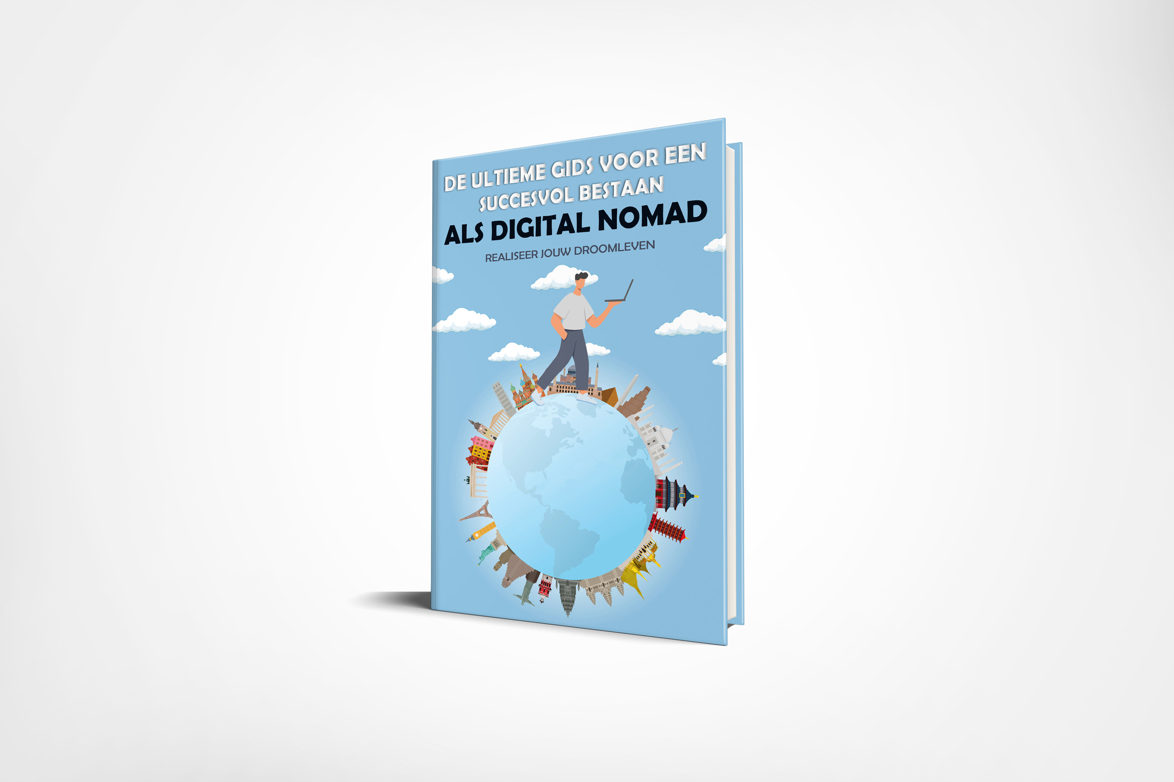 Boek &quot;De Ultieme Gids voor een Succesvol Bestaan als Digital Nomad&quot;-077-6x9-book-series-presentation-covervault-jpg
