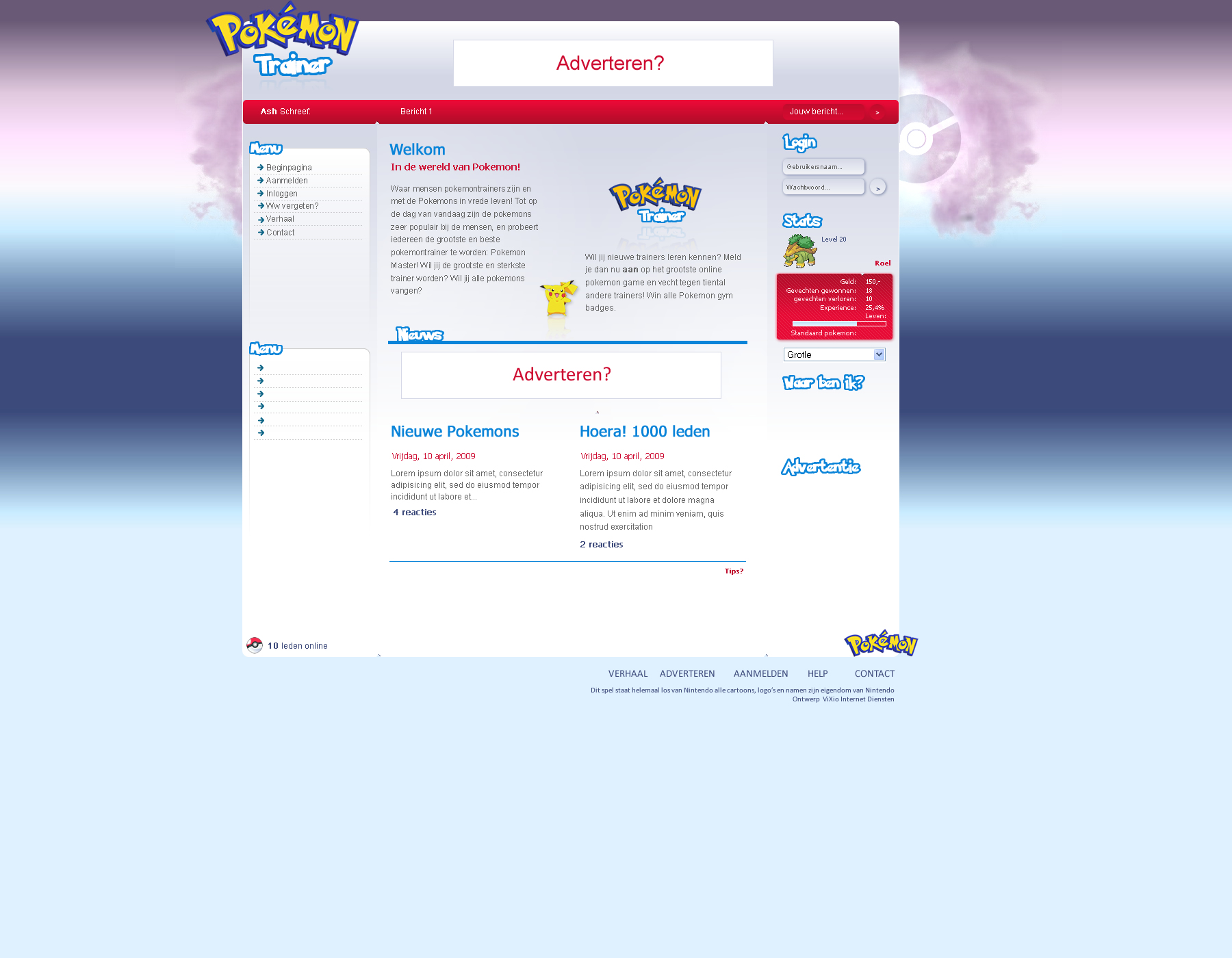 Pokemontrainer layout-pokemon-jpg