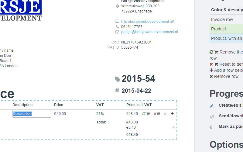 Fiveting.nl - Online factureren: [ALPHA] test mee!-preview_fullycustomizablequotesandinvoices-png