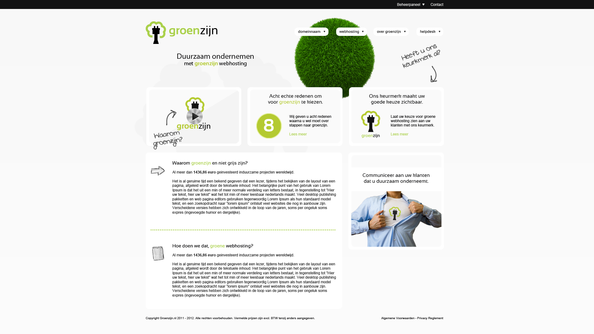 Overname groen webhosting bedrijf/concept - Unieke actie-png